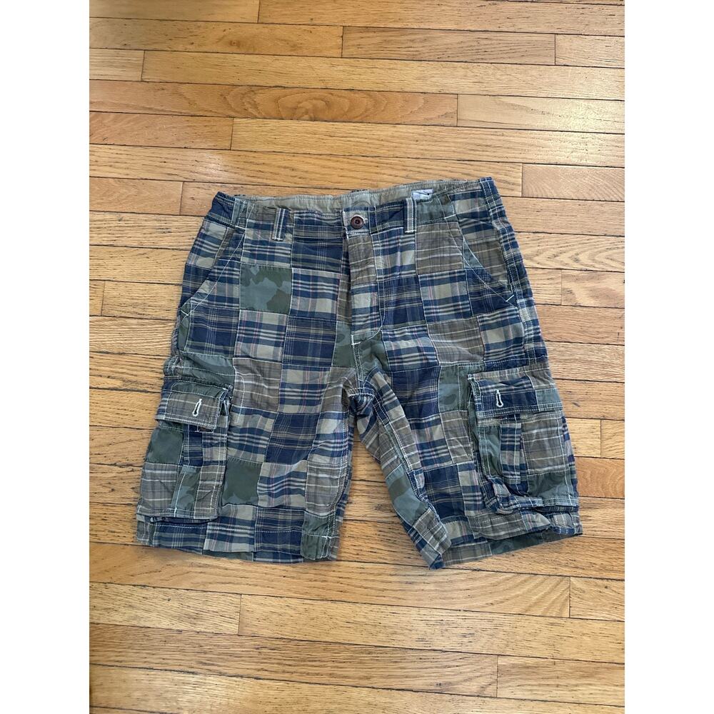 RedHead Patchwork Plaid Cargo Shorts Men’s Size 36 Camo Utility Outdoors